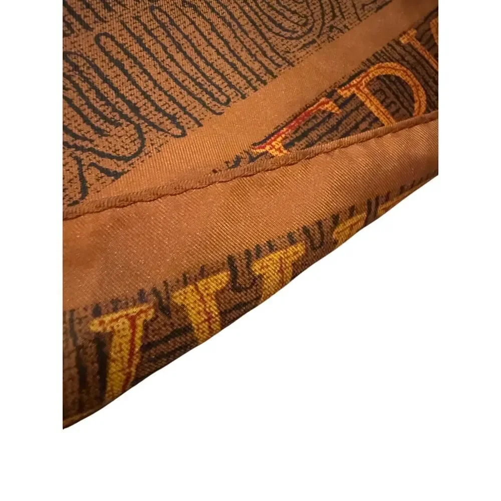 VTG Ellen Tracy “America the Beautiful” Silk Scarf